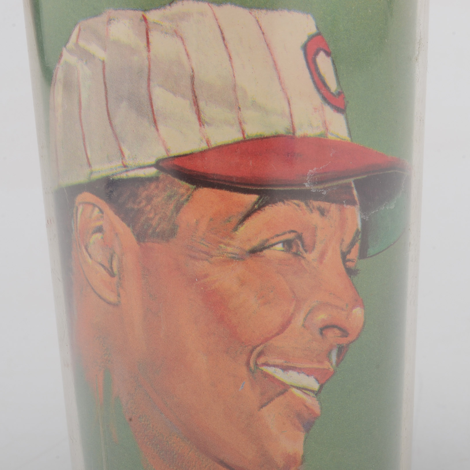 1966 Vada Pinson Cincinnati Reds Volpe Photo Cup