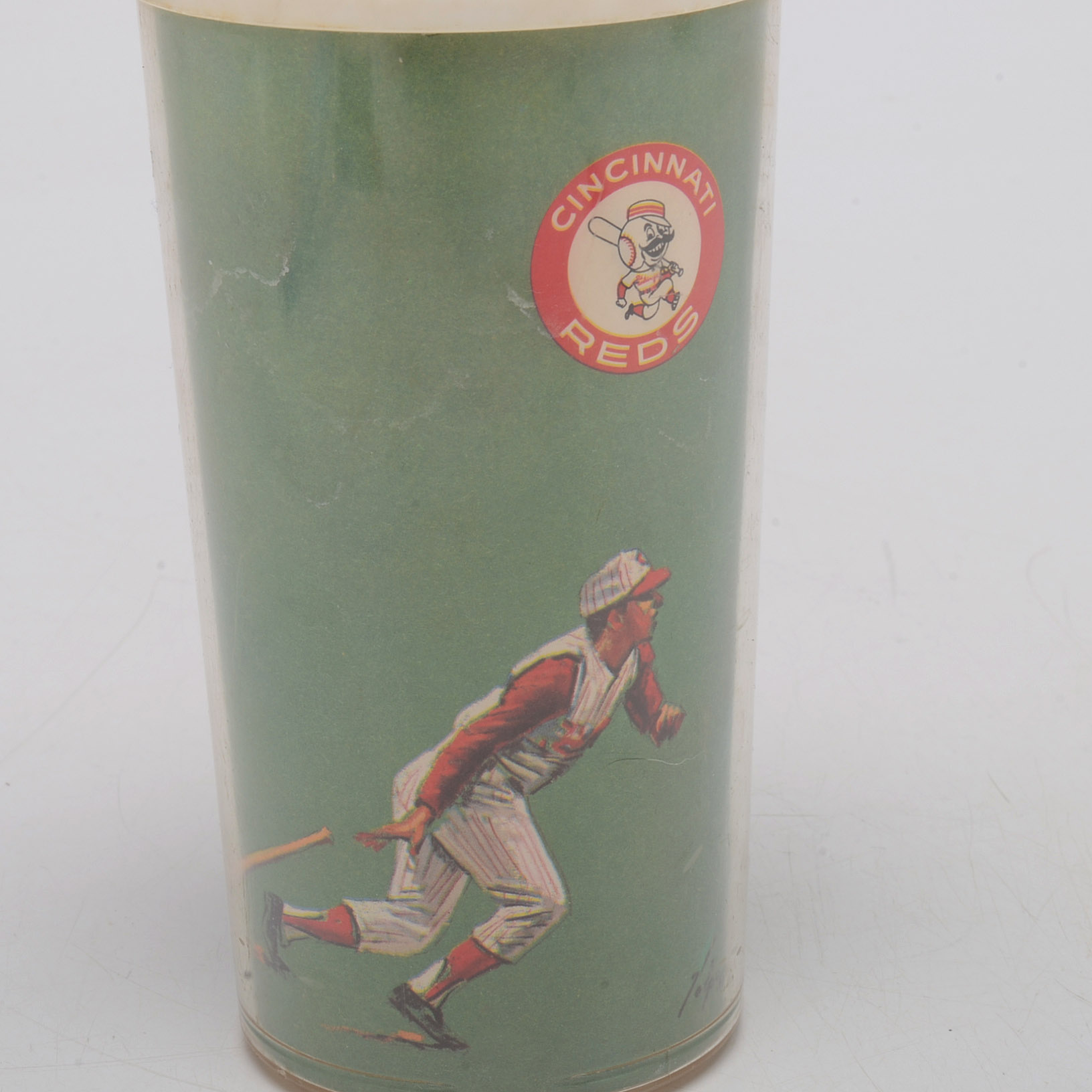 1966 Vada Pinson Cincinnati Reds Volpe Photo Cup