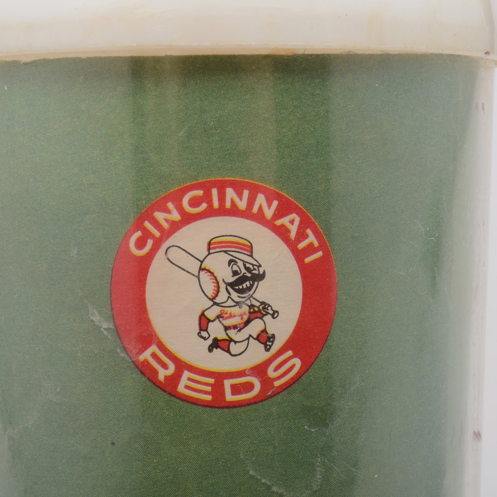 1966 Vada Pinson Cincinnati Reds Volpe Photo Cup