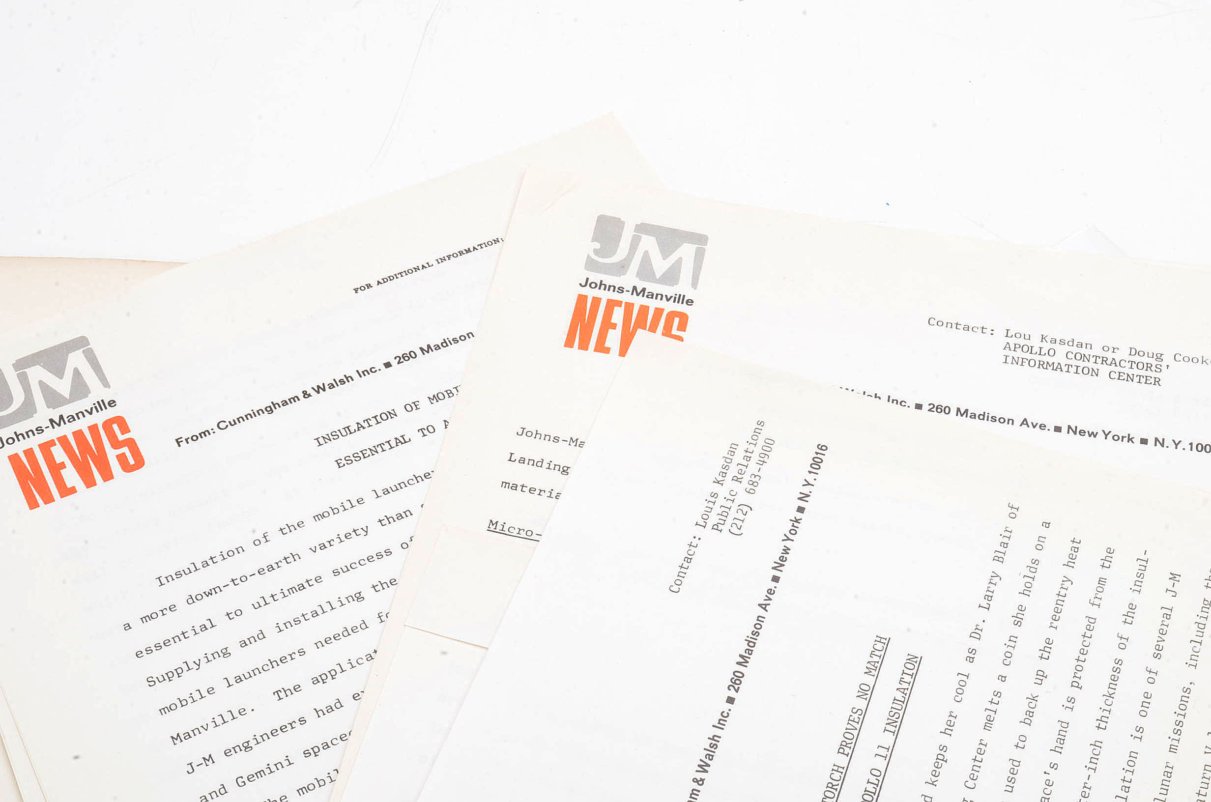 1960s "Project Apollo" Documents and Photographs