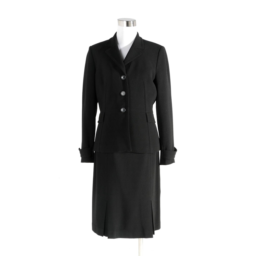 Women's Anne Klein 2 Black Skirt Suit