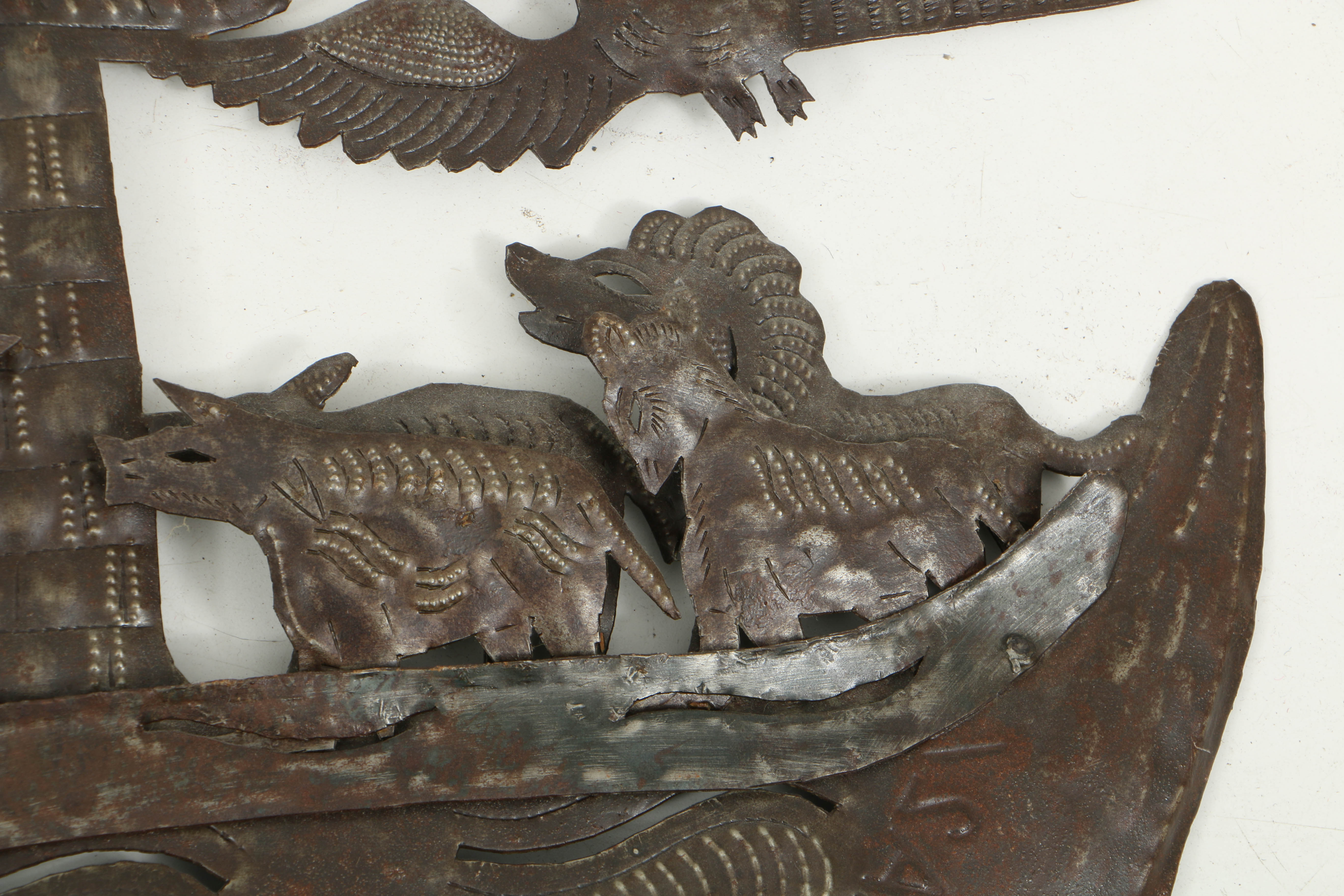 Jonas Balan Haitian Metal Wall Art Of Noah's Ark