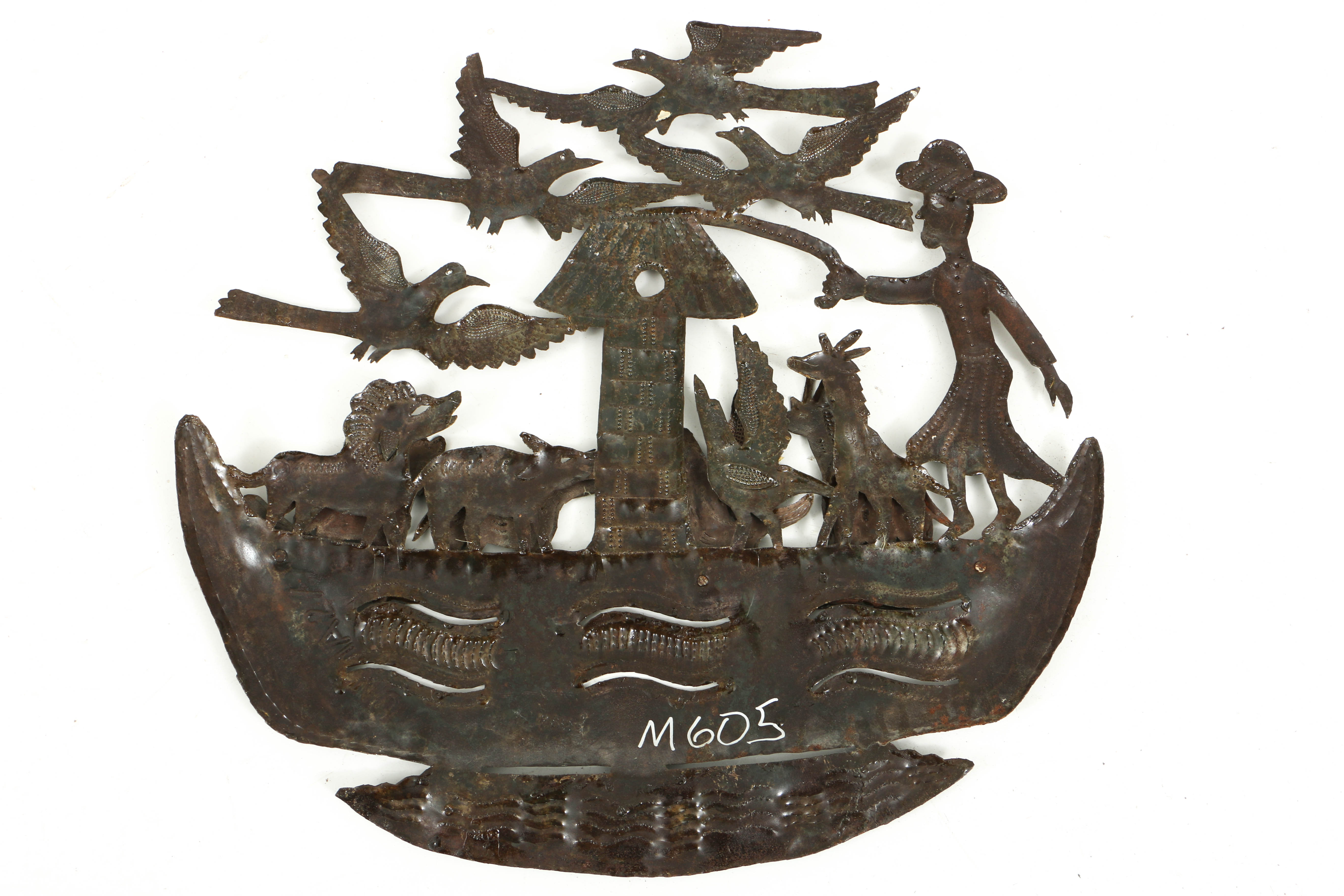 Jonas Balan Haitian Metal Wall Art Of Noah's Ark