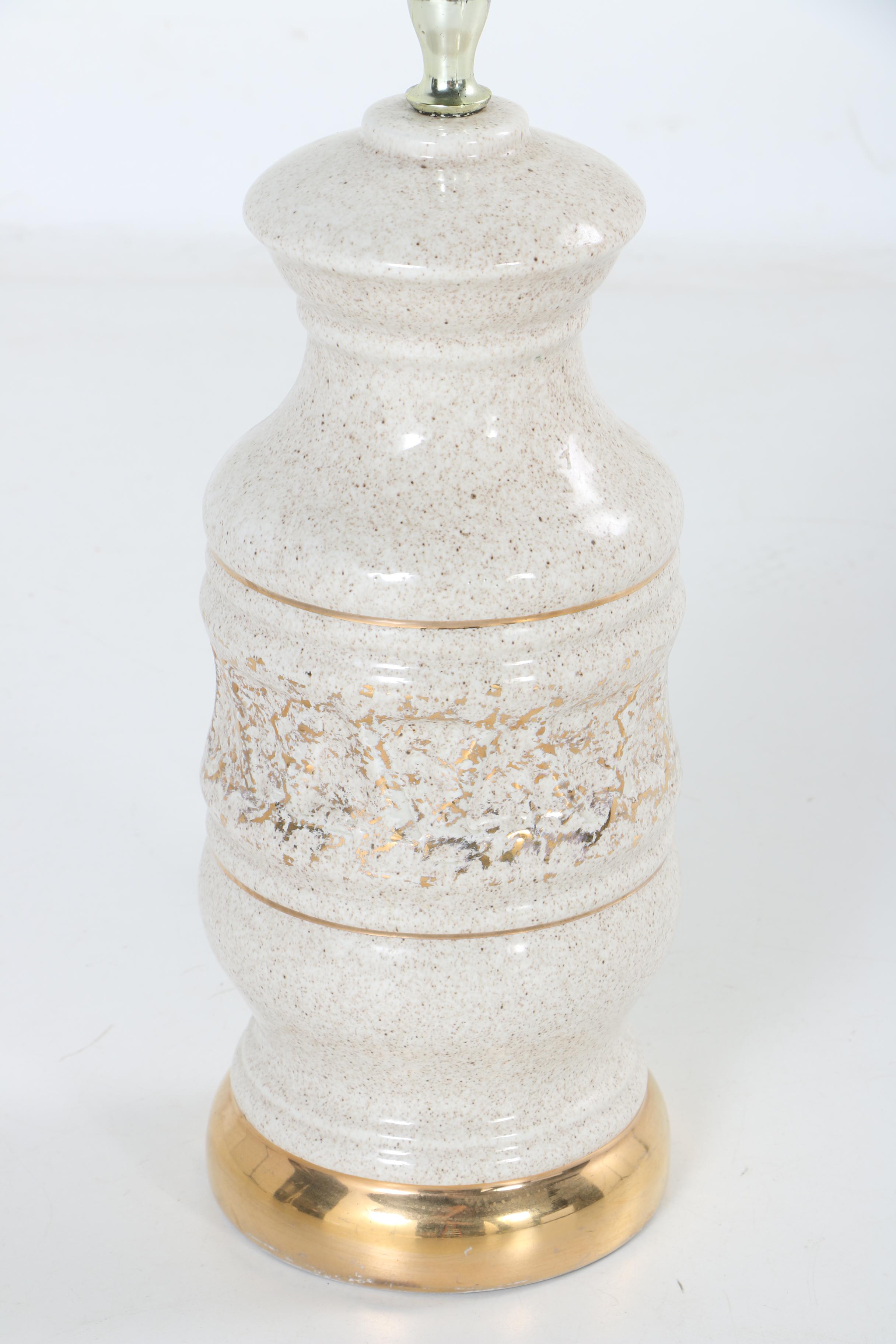 Gilded Ceramic Table Lamp