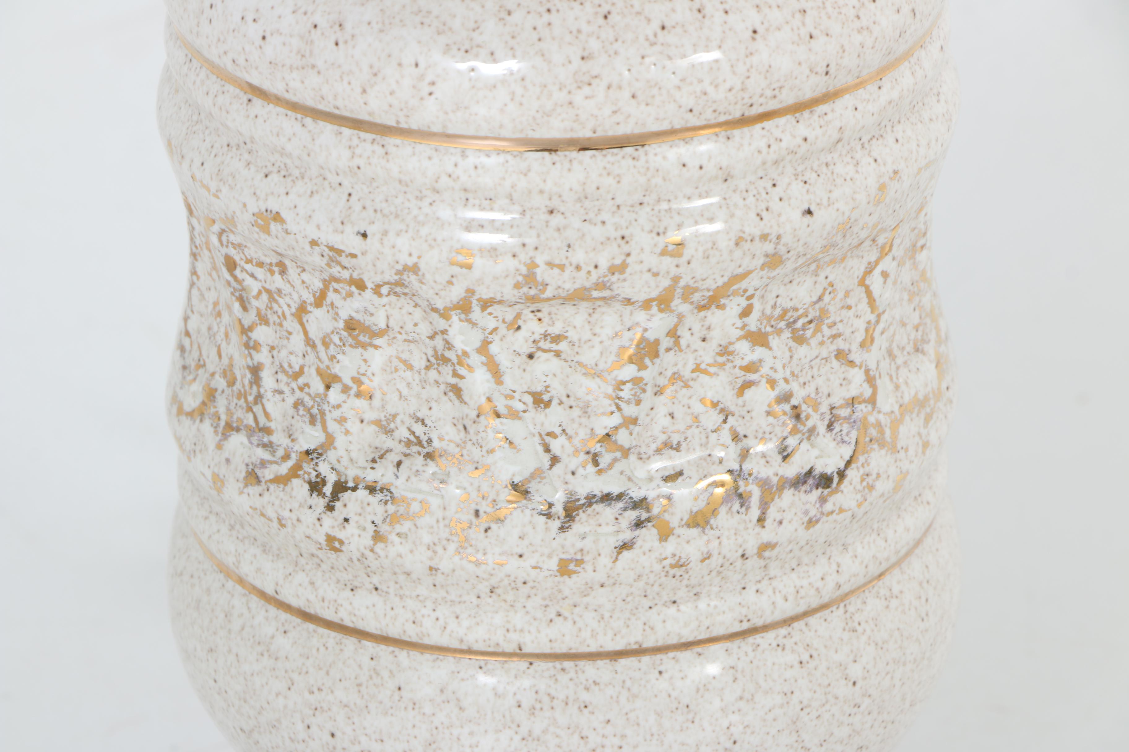 Gilded Ceramic Table Lamp