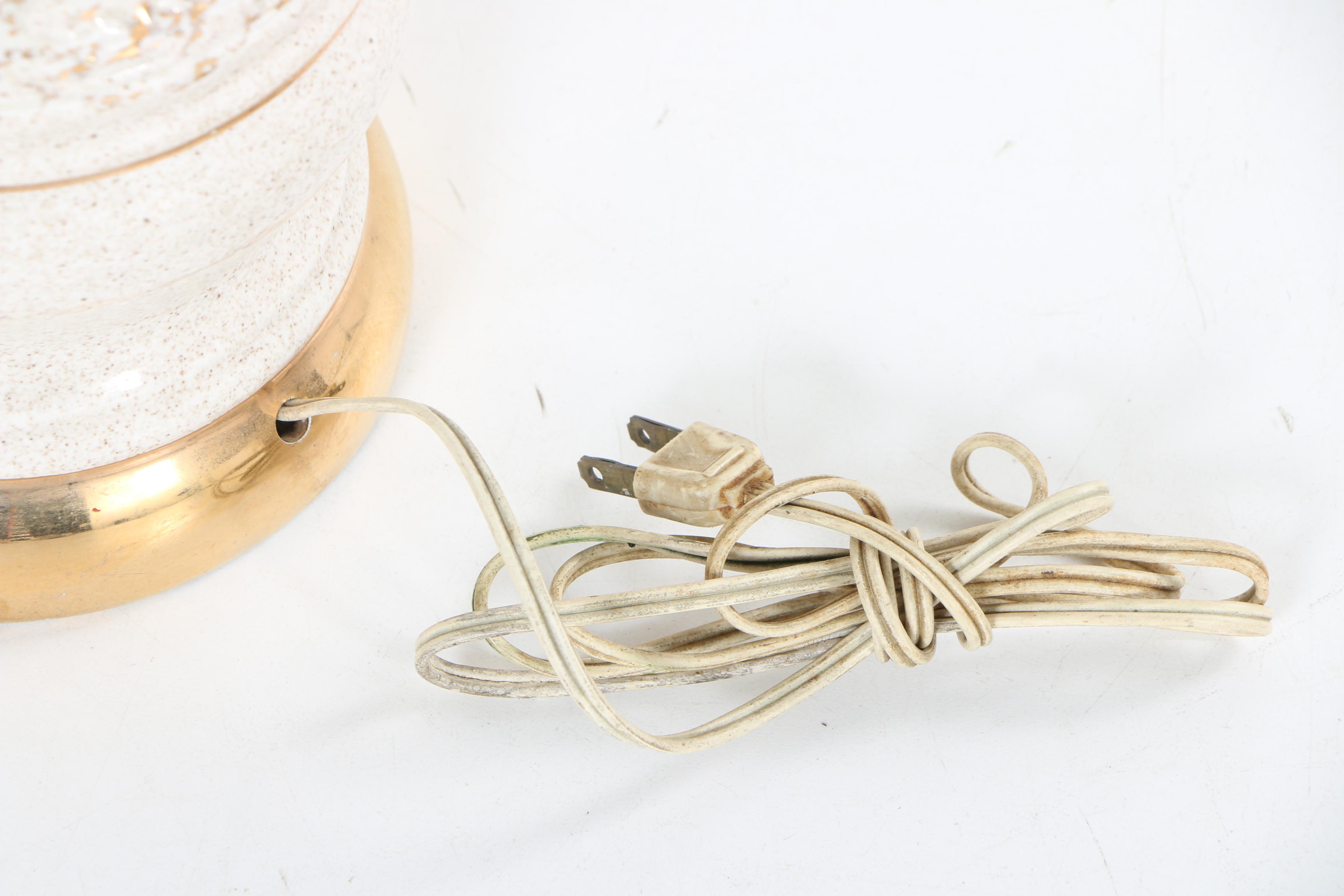 Gilded Ceramic Table Lamp