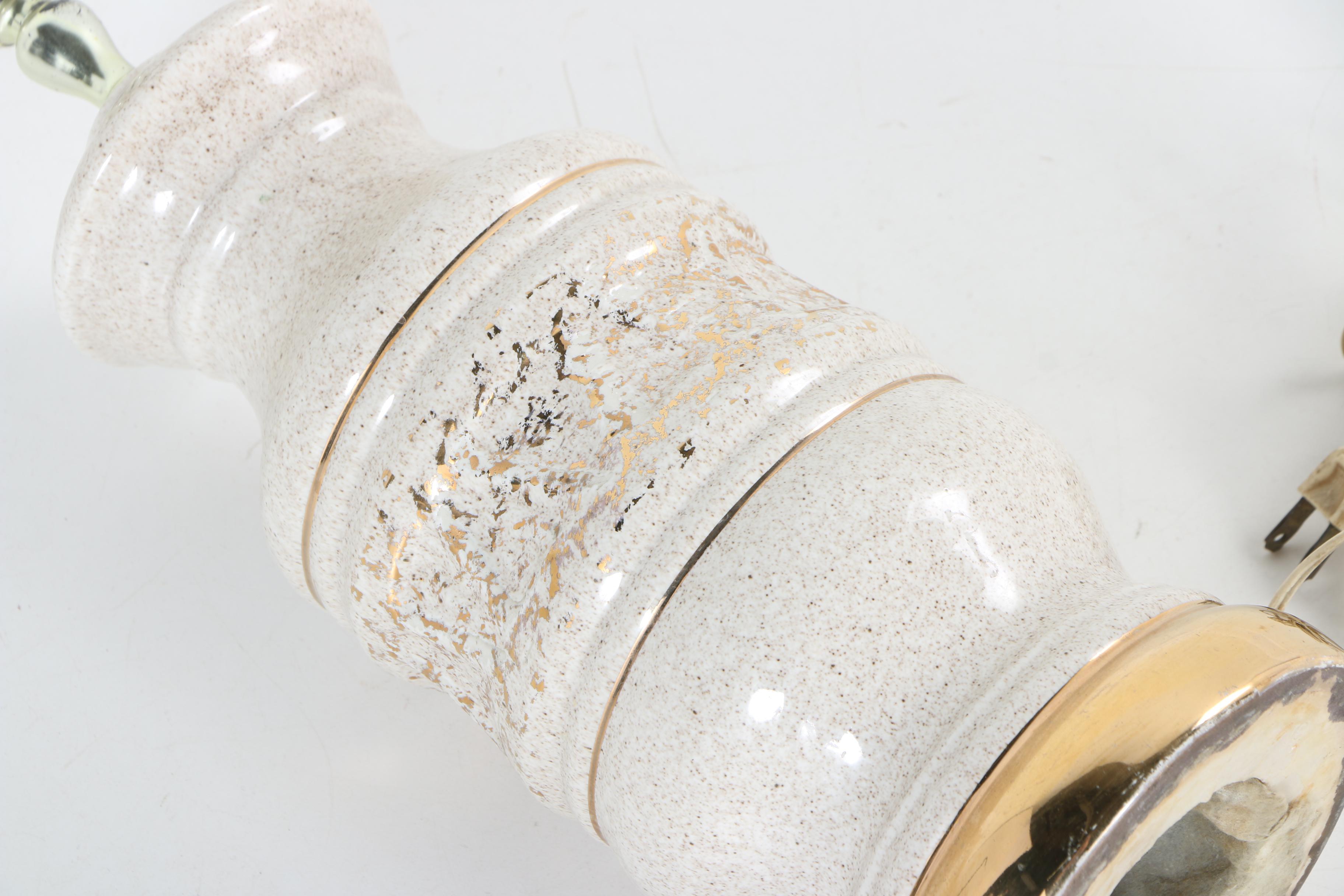 Gilded Ceramic Table Lamp