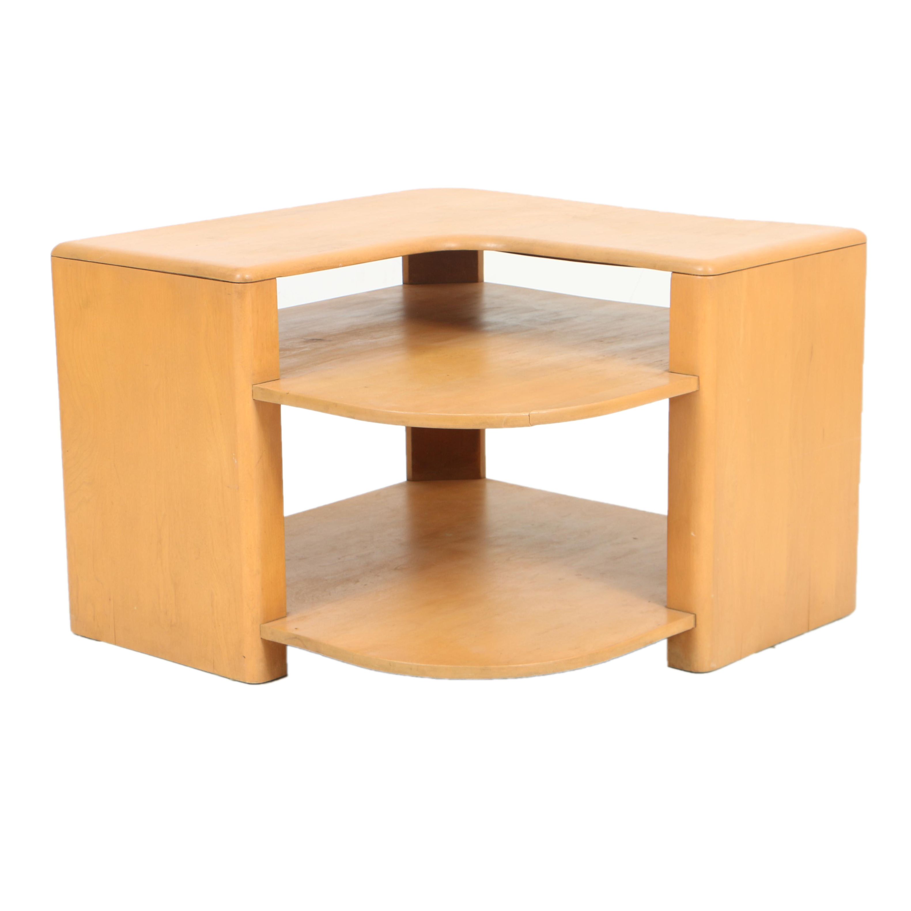 Mid Century Modern Corner Table by Heywood-Wakefield