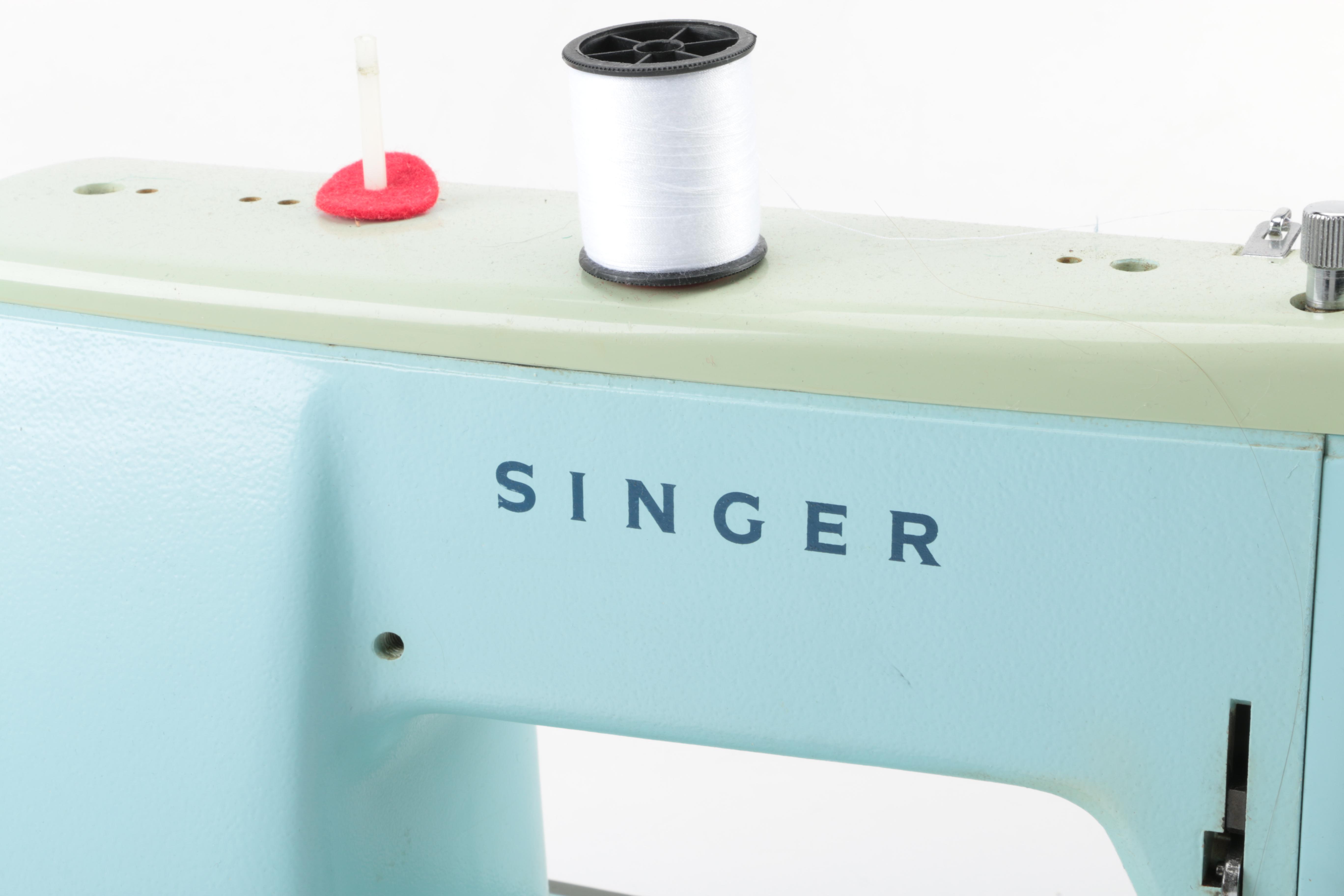 Vintage Singer Model 347 Portable Sewing Machine