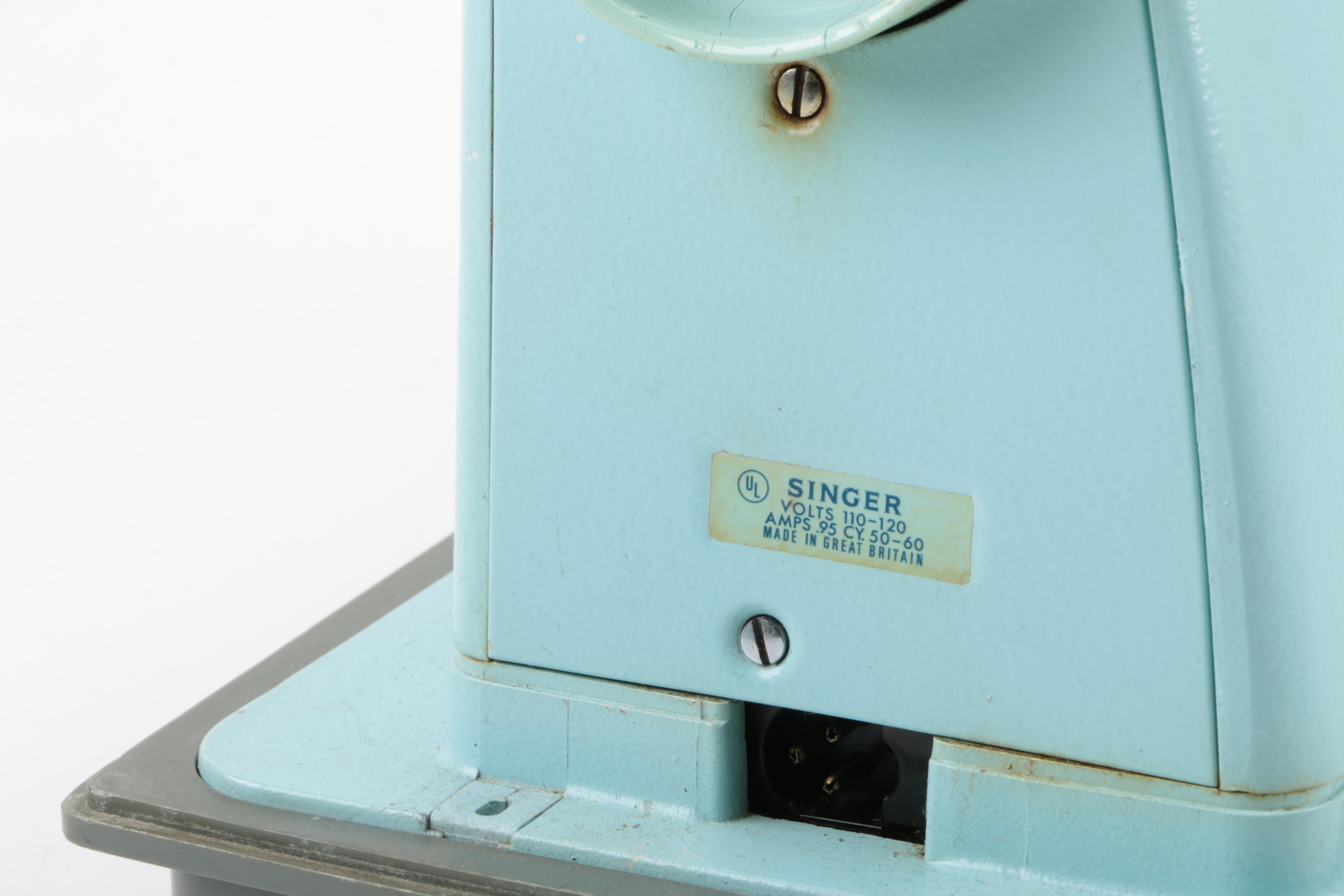 Vintage Singer Model 347 Portable Sewing Machine