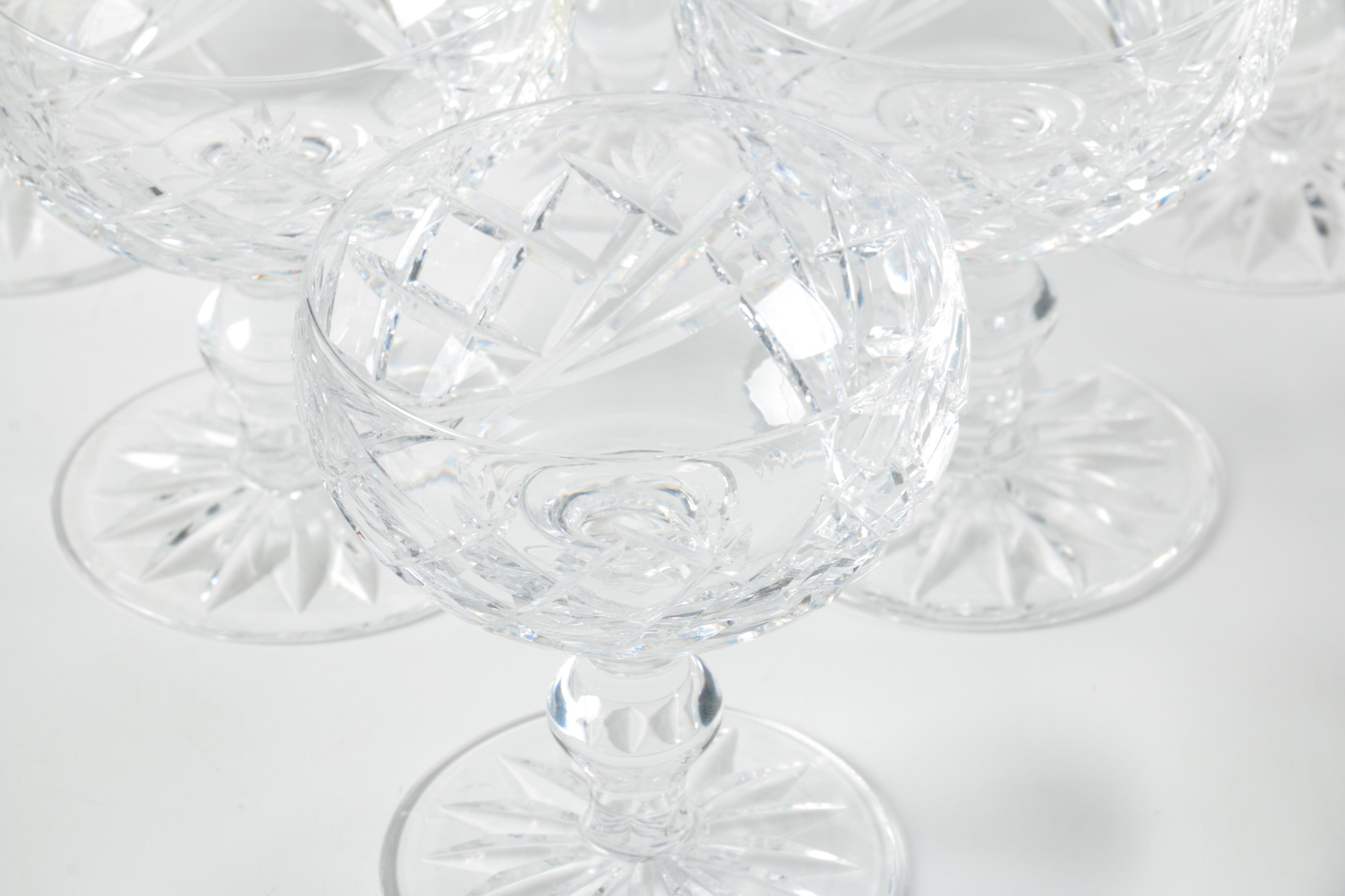 Waterford Crystal "Donegal" Champagne Shebert Glasses