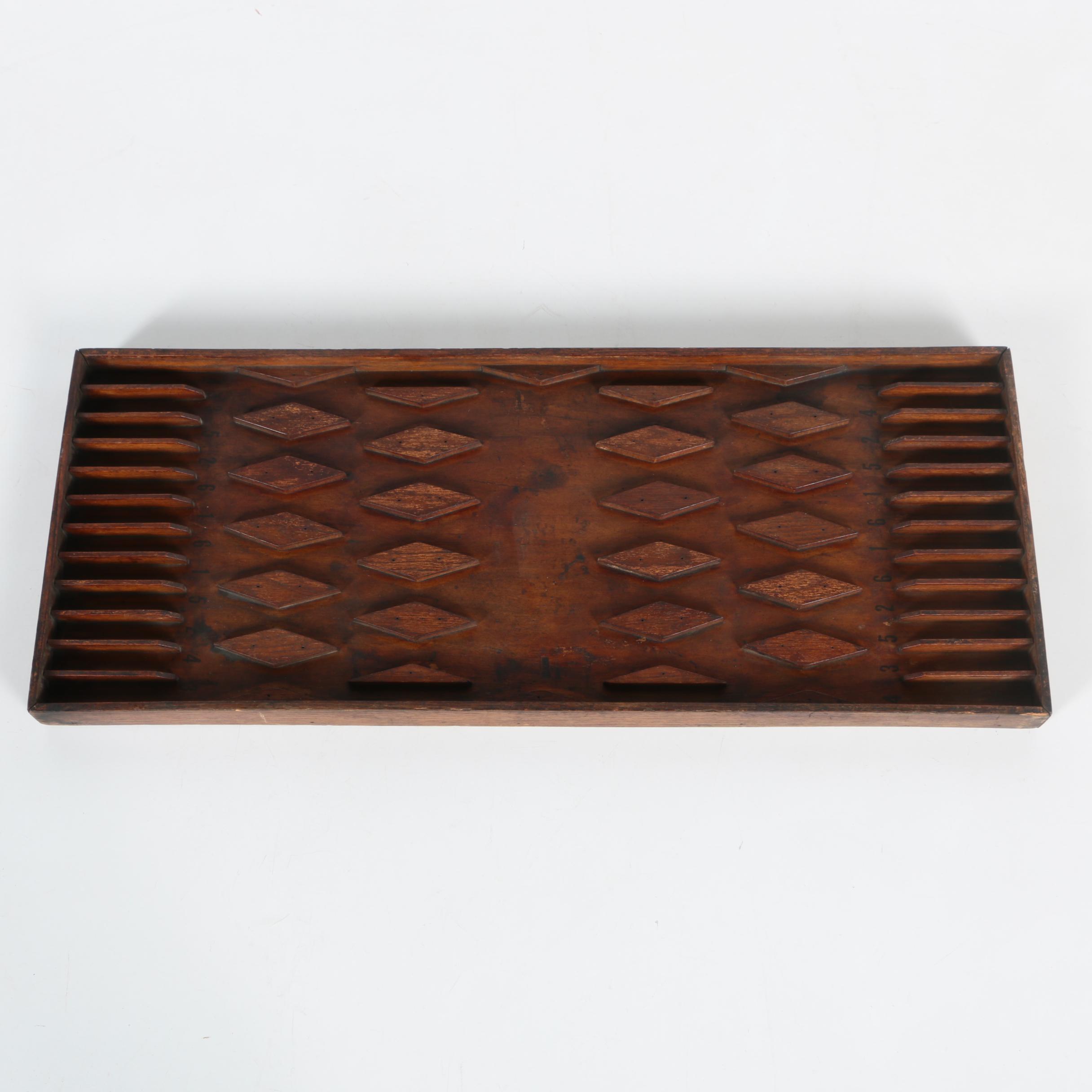 Vintage Wooden Pub Game Board