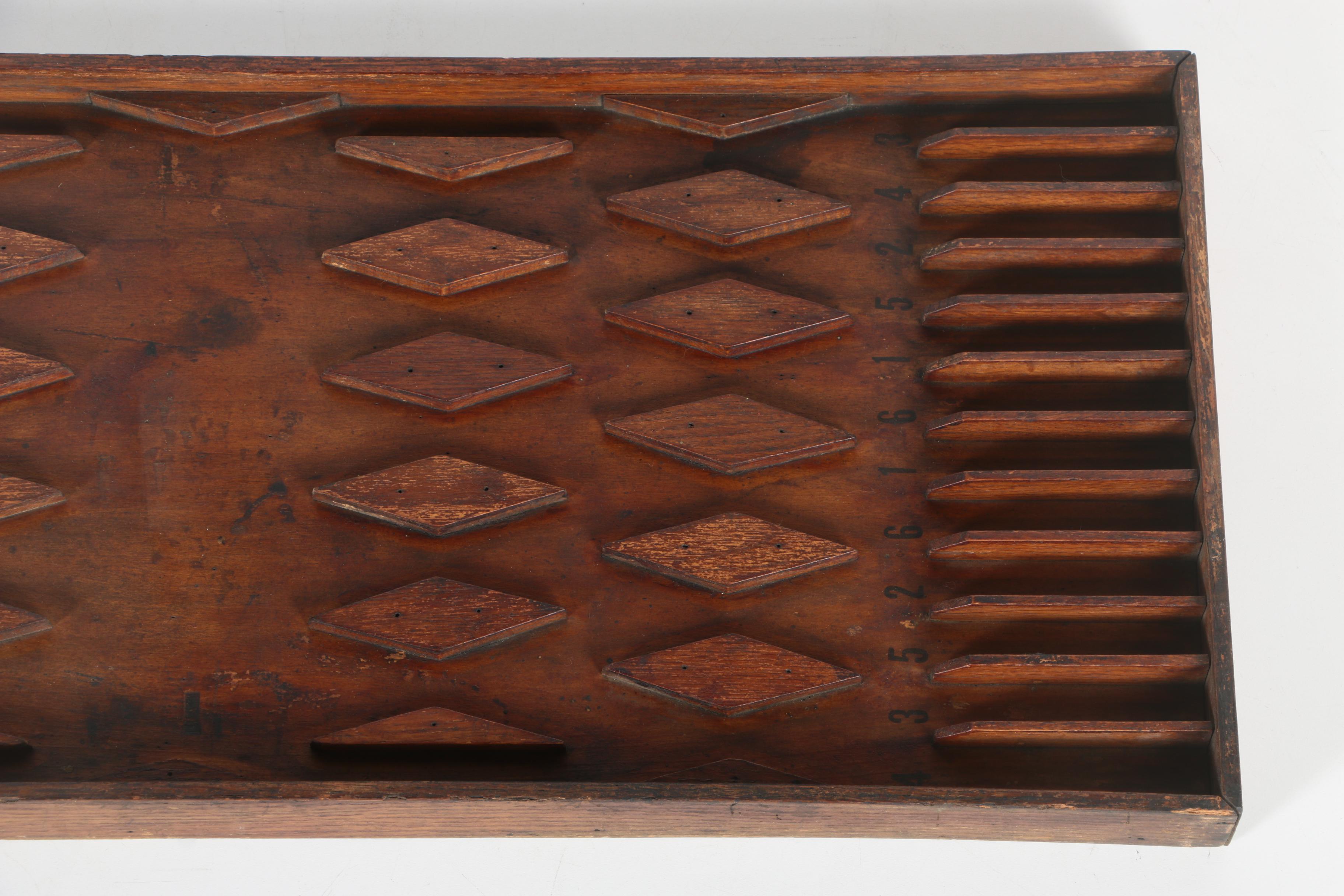 Vintage Wooden Pub Game Board