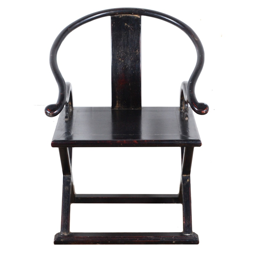 Black Lacquered Chinese Chair