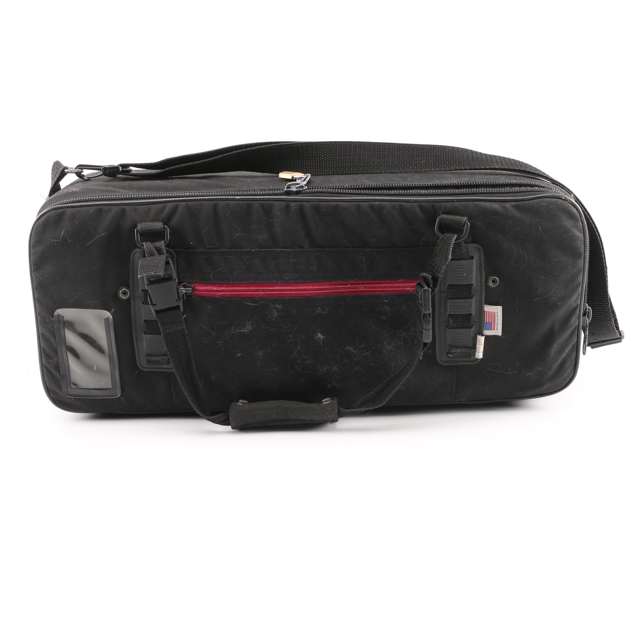 Vintage J.W. York and Sons Perfec-Tone Coronet and WolfPak Double Trumpet Case