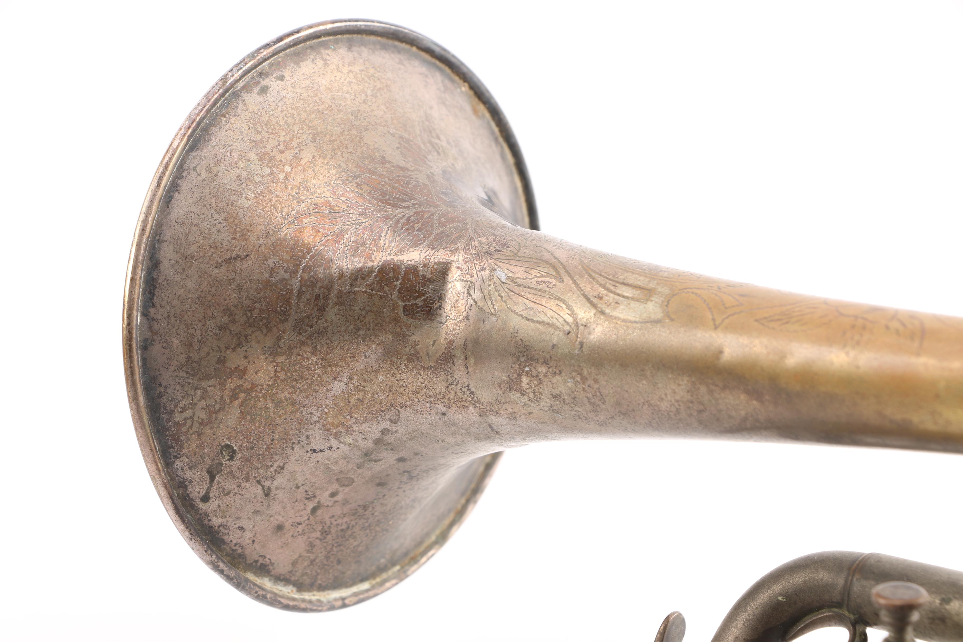 Vintage J.W. York and Sons Perfec-Tone Coronet and WolfPak Double Trumpet Case