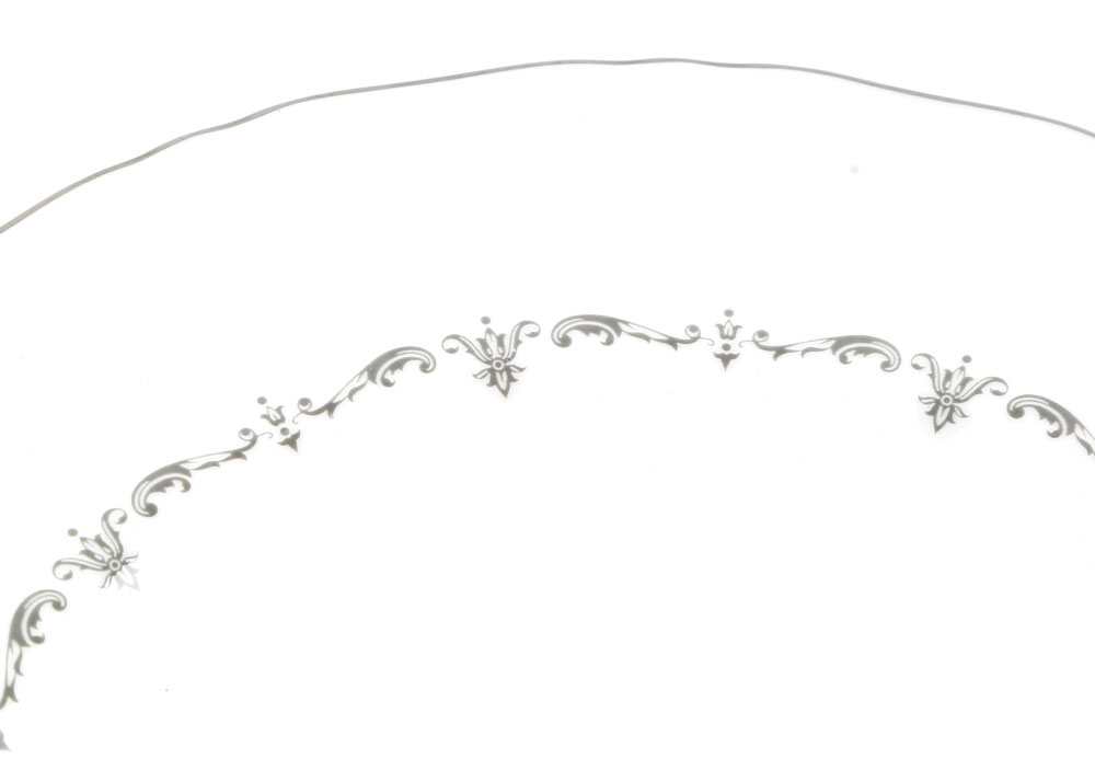 Vintage Royal Worcester "Silver Chantilly" Bone China