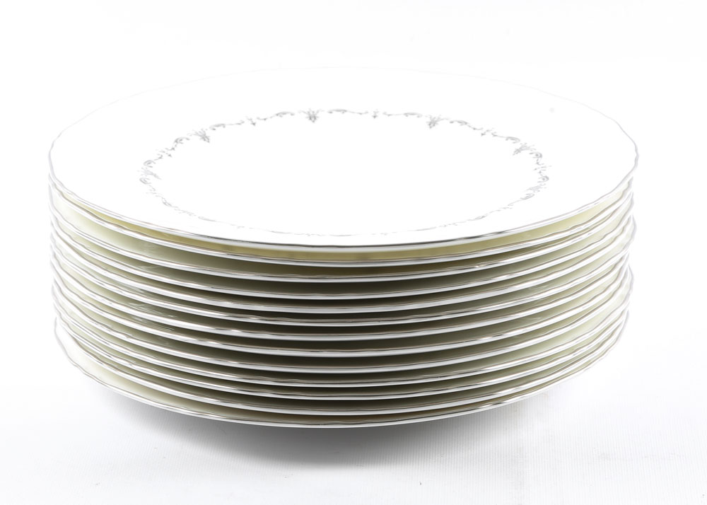 Vintage Royal Worcester "Silver Chantilly" Bone China