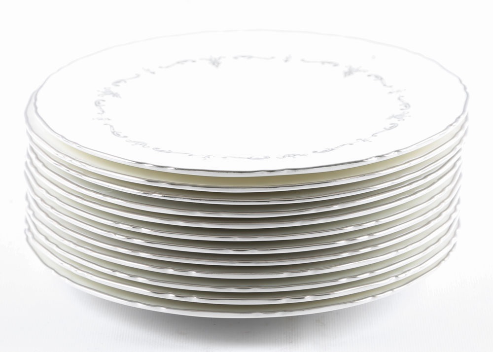 Vintage Royal Worcester "Silver Chantilly" Bone China