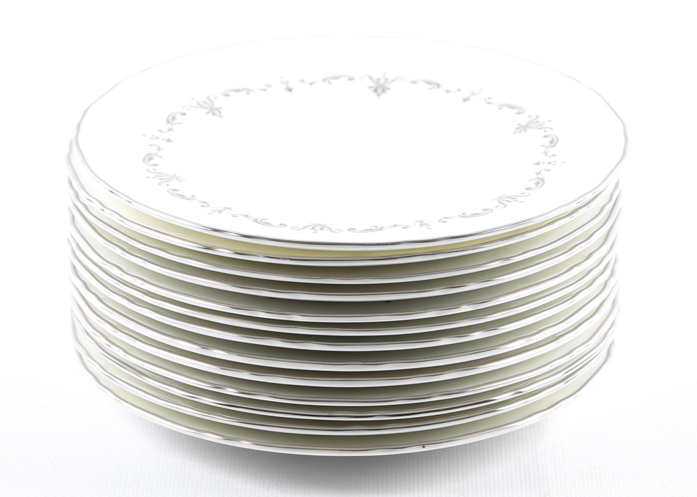 Vintage Royal Worcester "Silver Chantilly" Bone China