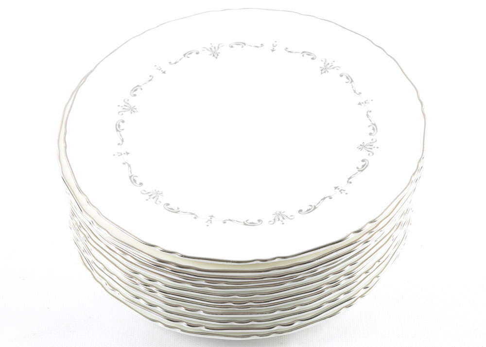 Vintage Royal Worcester "Silver Chantilly" Bone China