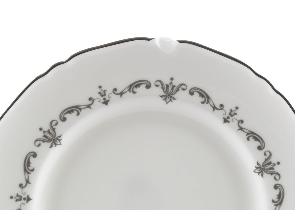 Vintage Royal Worcester "Silver Chantilly" Bone China