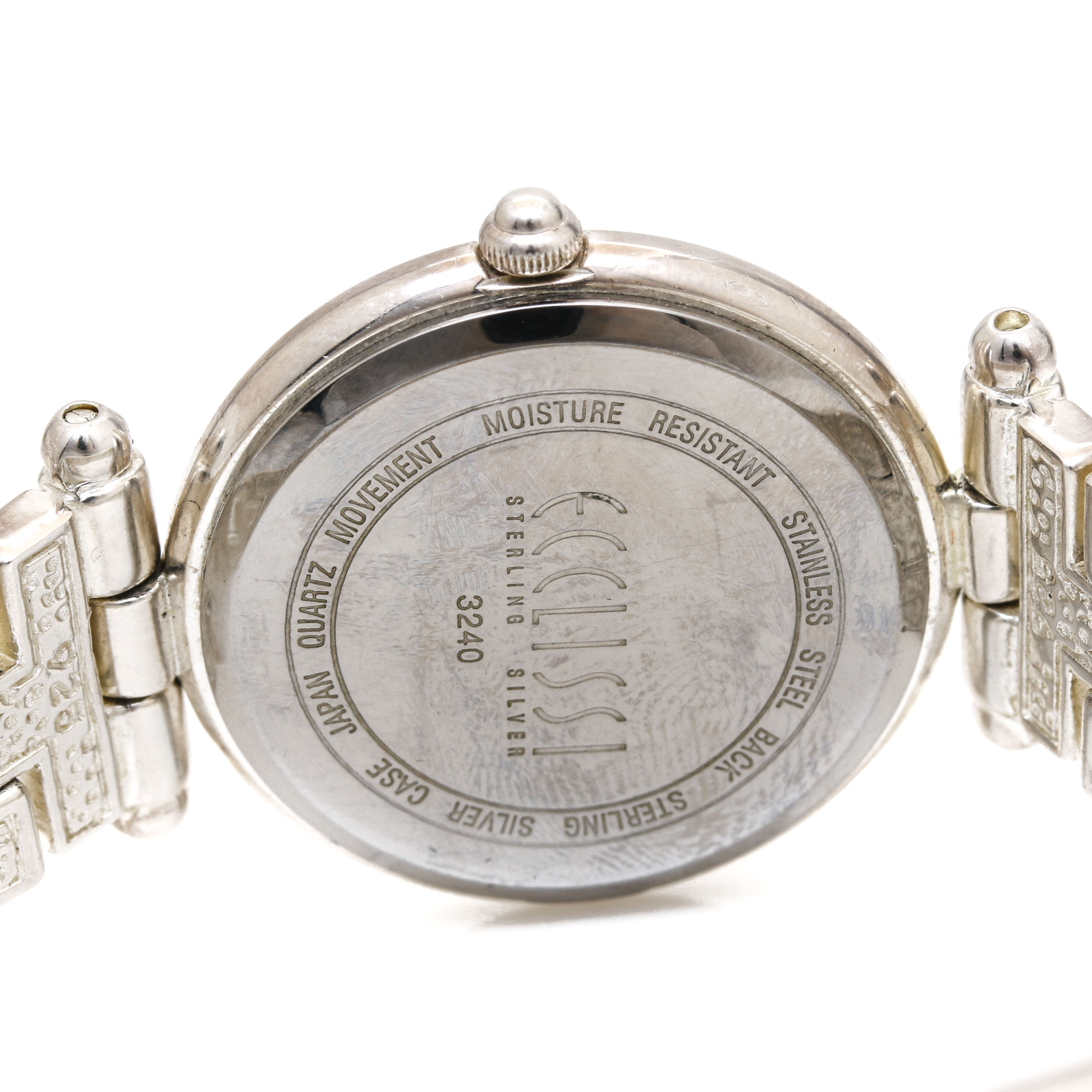 Ecclissi Sterling Silver Analog Watch