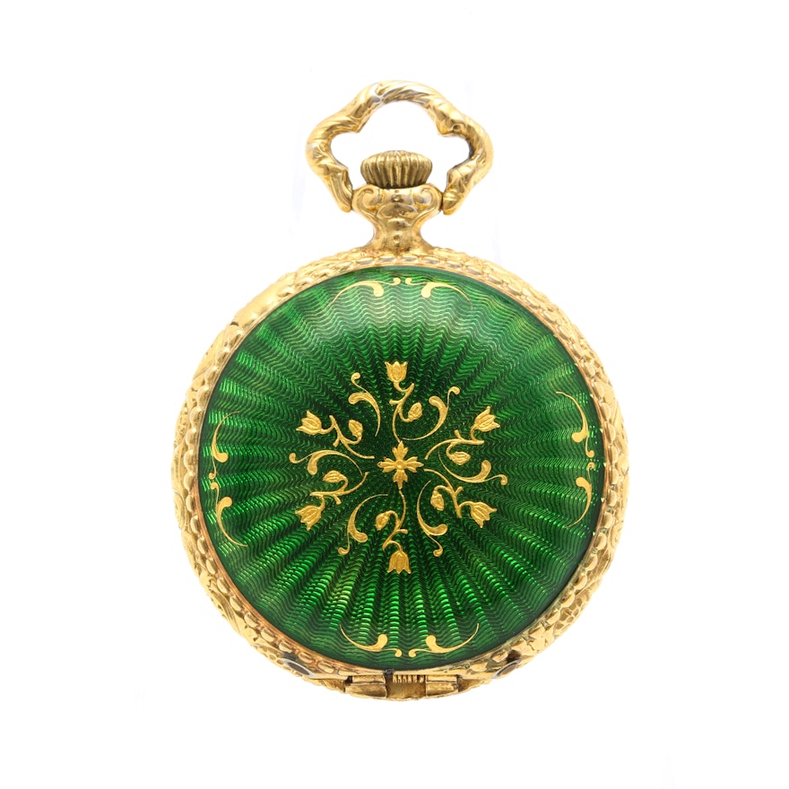 Bucherer Gold Plated Pocket Watch