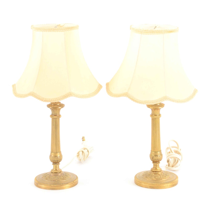 French Ormolu Boudior Lamps