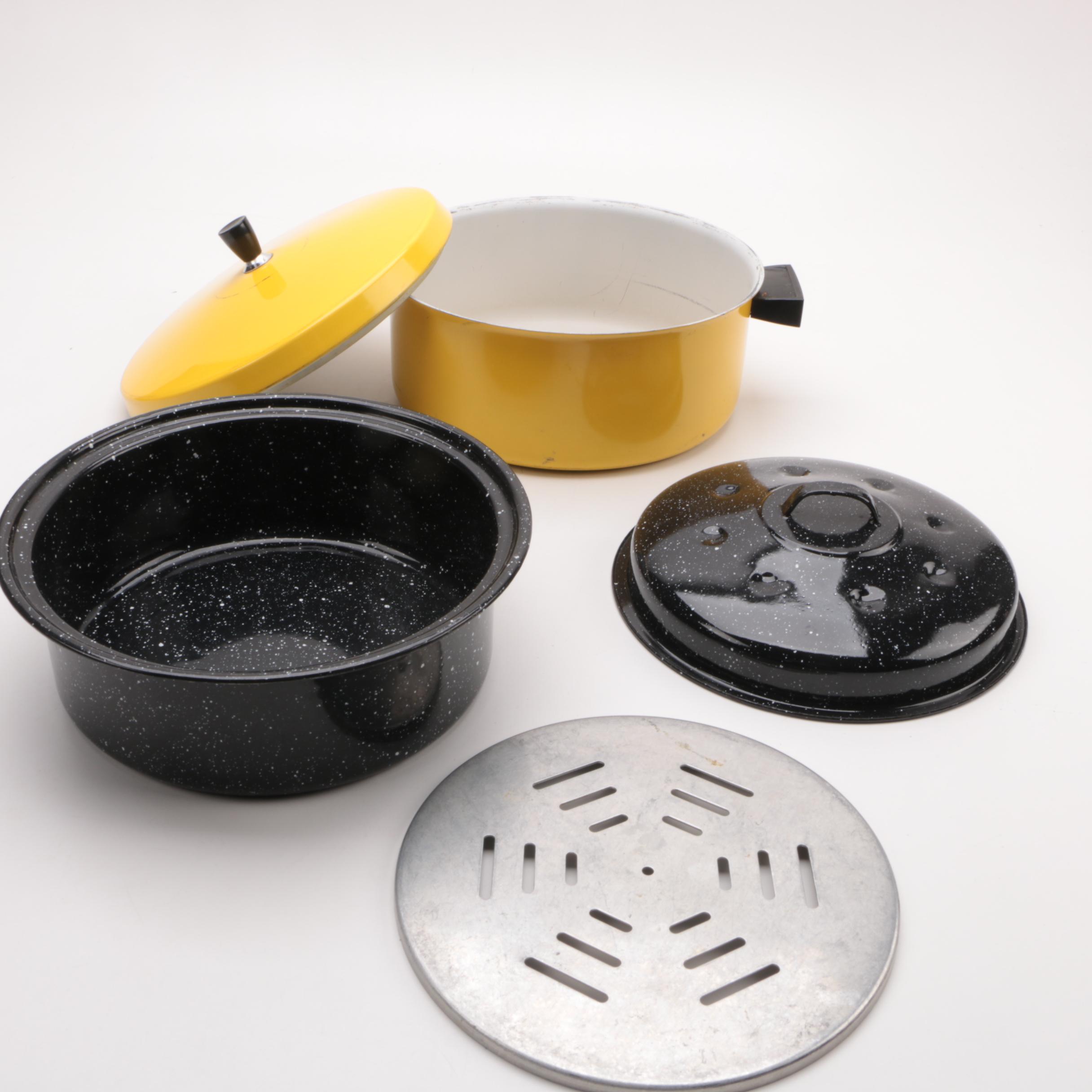 Vintage Kitchenware including Jeanette Glasbake "Blueberry"