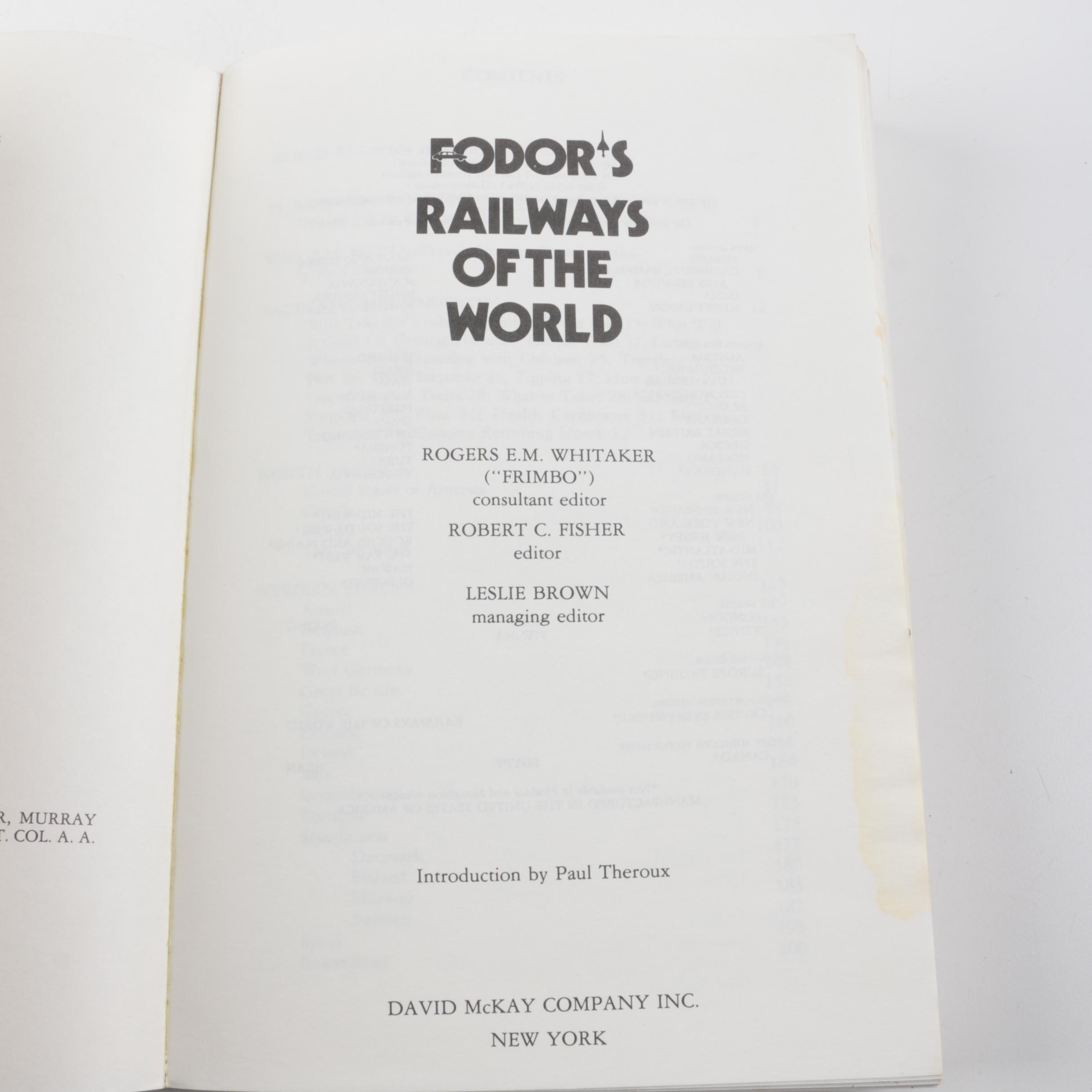 Books on World Railways including First Edition "The Impossible Railway"