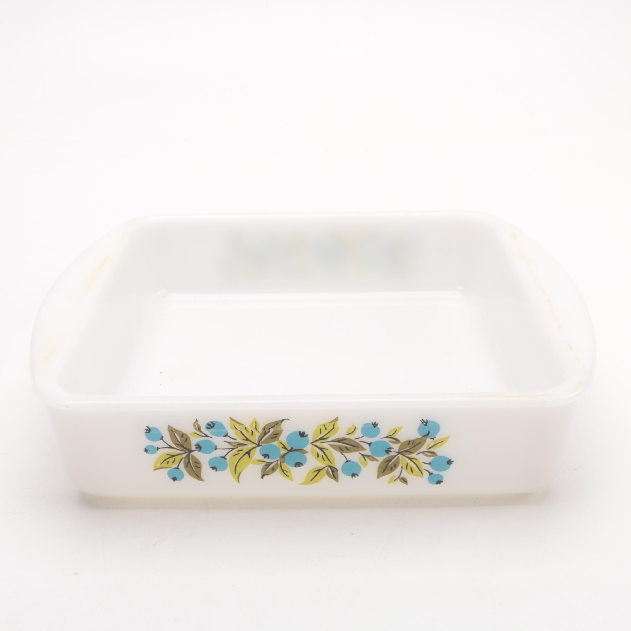 Vintage Kitchenware including Jeanette Glasbake "Blueberry"