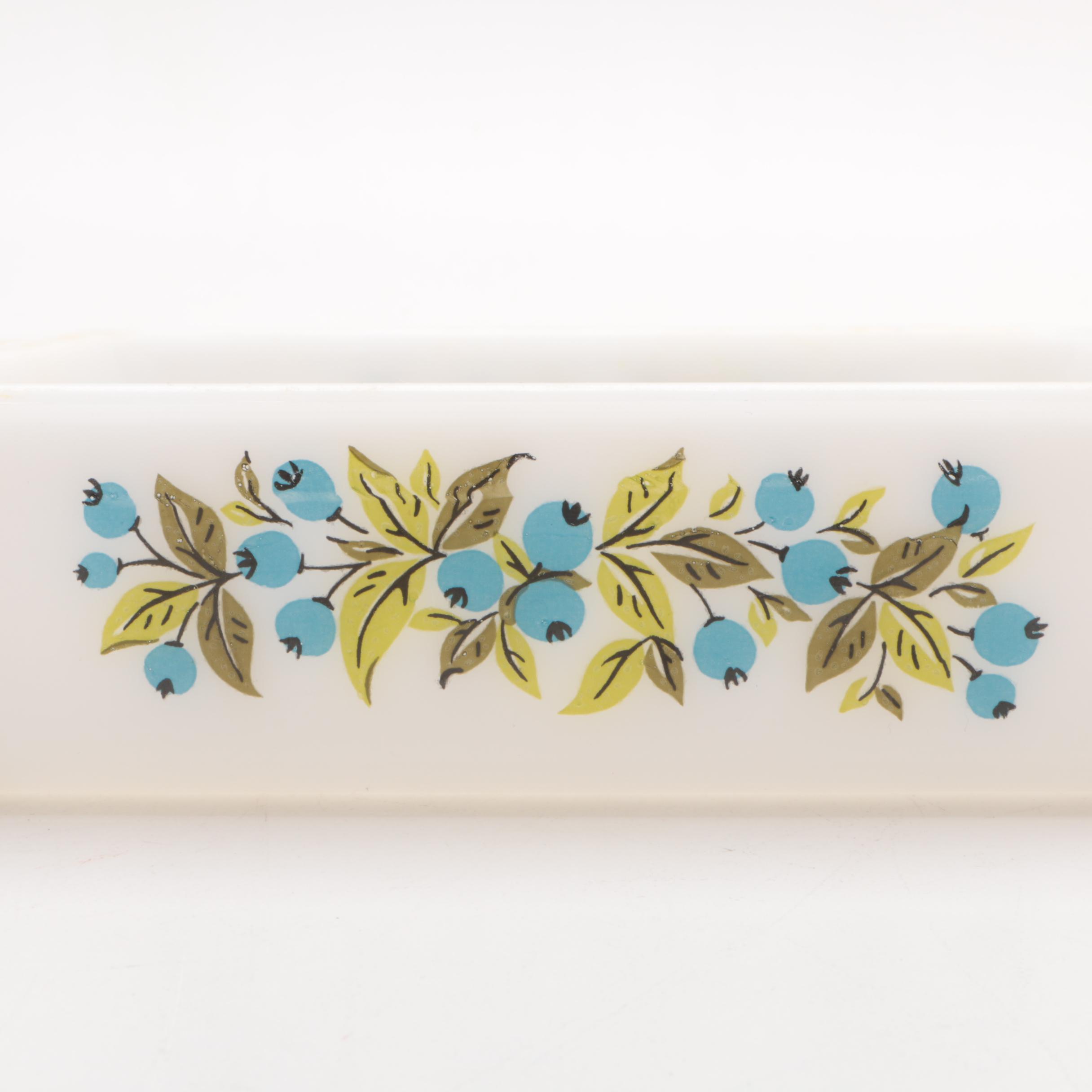 Vintage Kitchenware including Jeanette Glasbake "Blueberry"