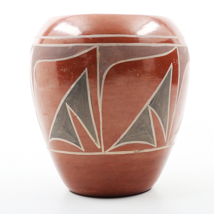 Santa Clara Style Earthenware Vase