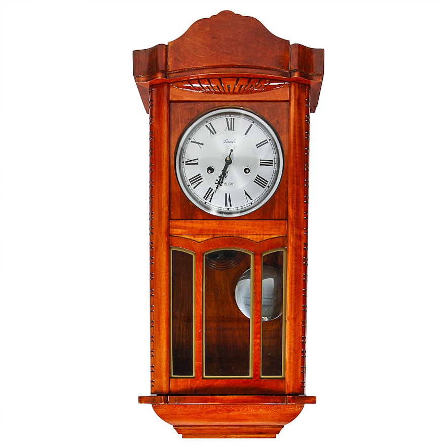 Lincoln 15-Day Chiming Pendulum Wall Clock