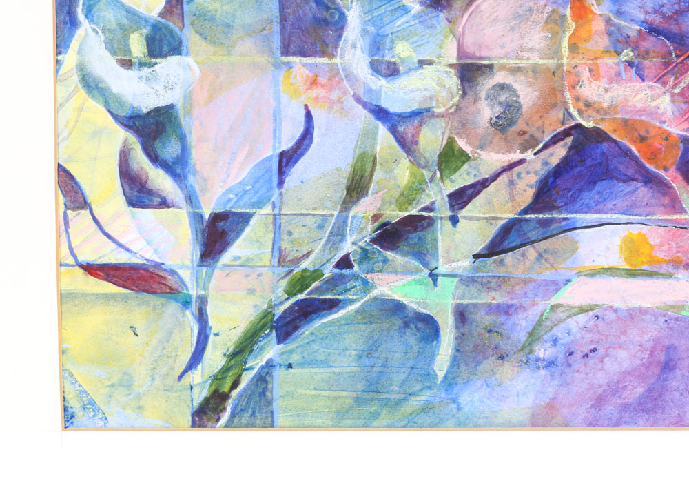 Vae Hamilton Mixed Media Collage of a Lily