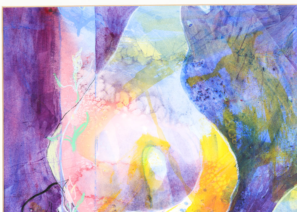 Vae Hamilton Mixed Media Collage of a Lily