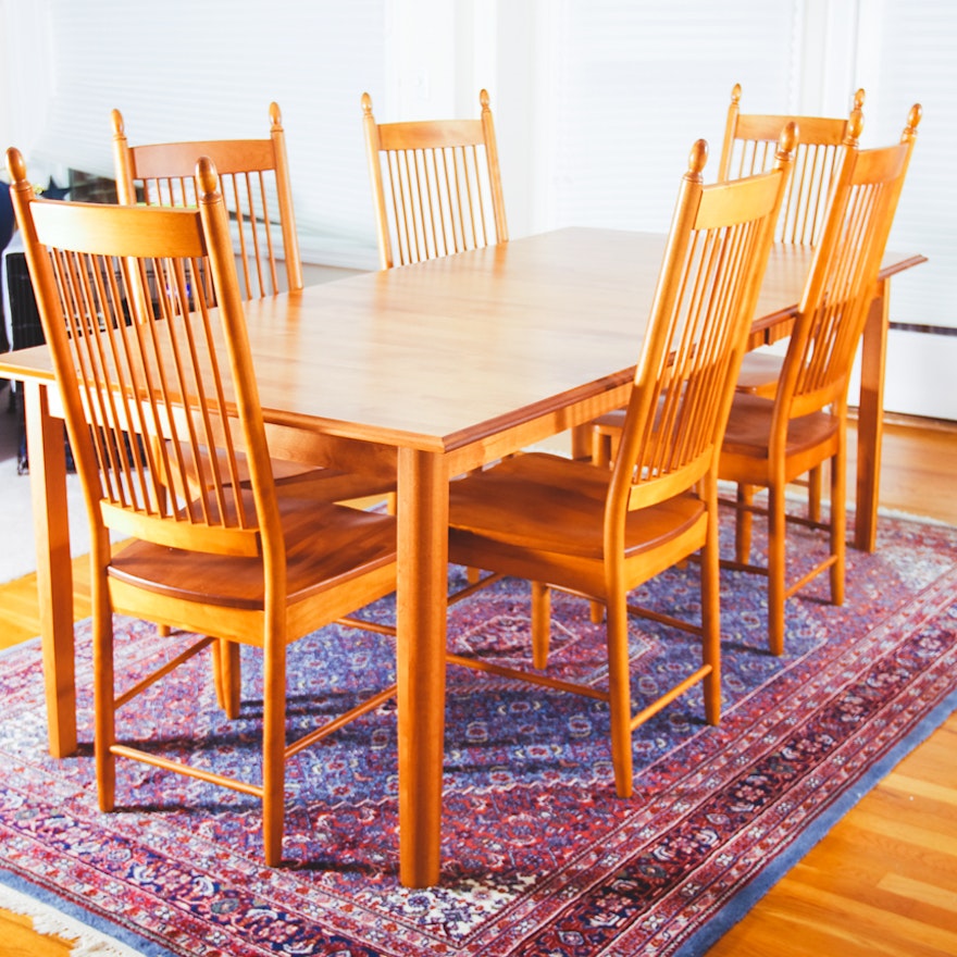 Contemporary Wooden Dining Table and Chairs