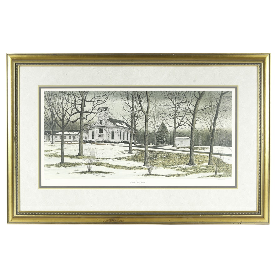 Cotton Ketchie Limited Edition Offset Lithograph "Coddle Creek Church