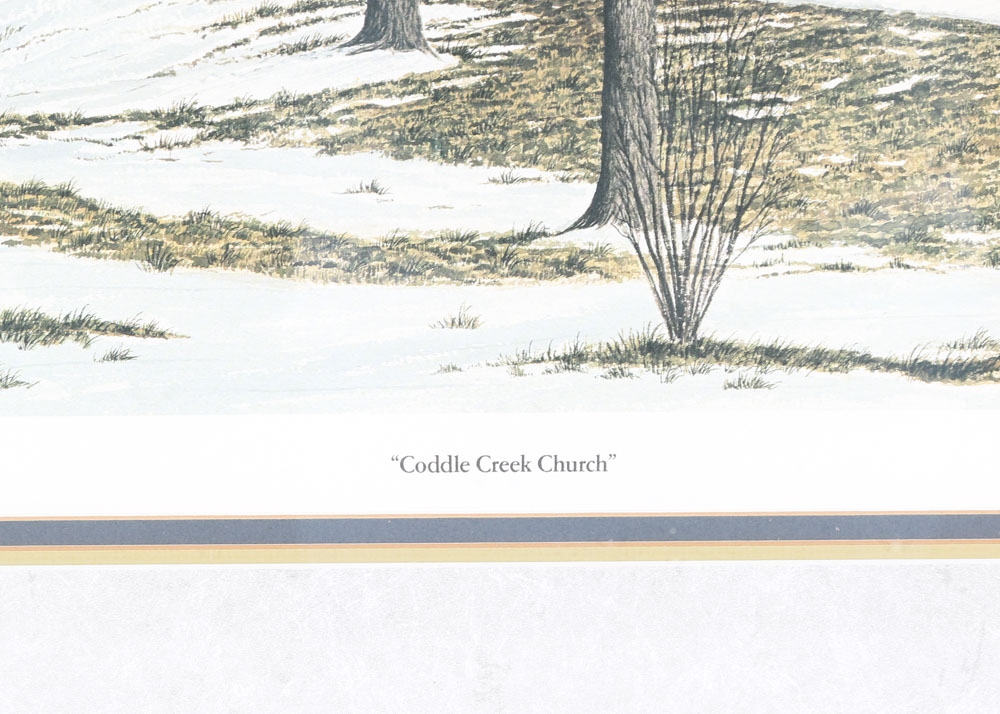 Cotton Ketchie Limited Edition Offset Lithograph "Coddle Creek Church