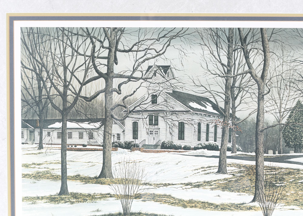 Cotton Ketchie Limited Edition Offset Lithograph "Coddle Creek Church
