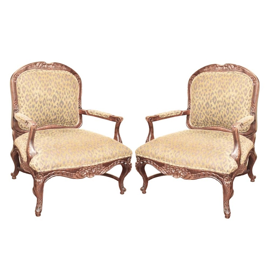 Louis XV Style Fauteuil Chairs