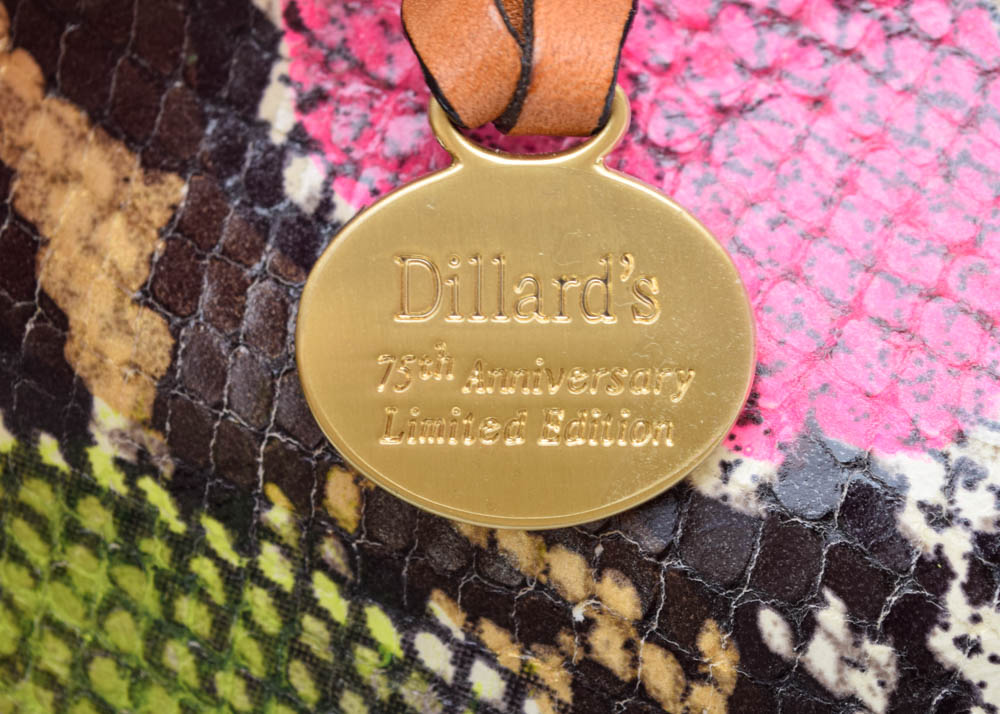 Brahmin Louise Rose Anaconda Print Shoulder Tote