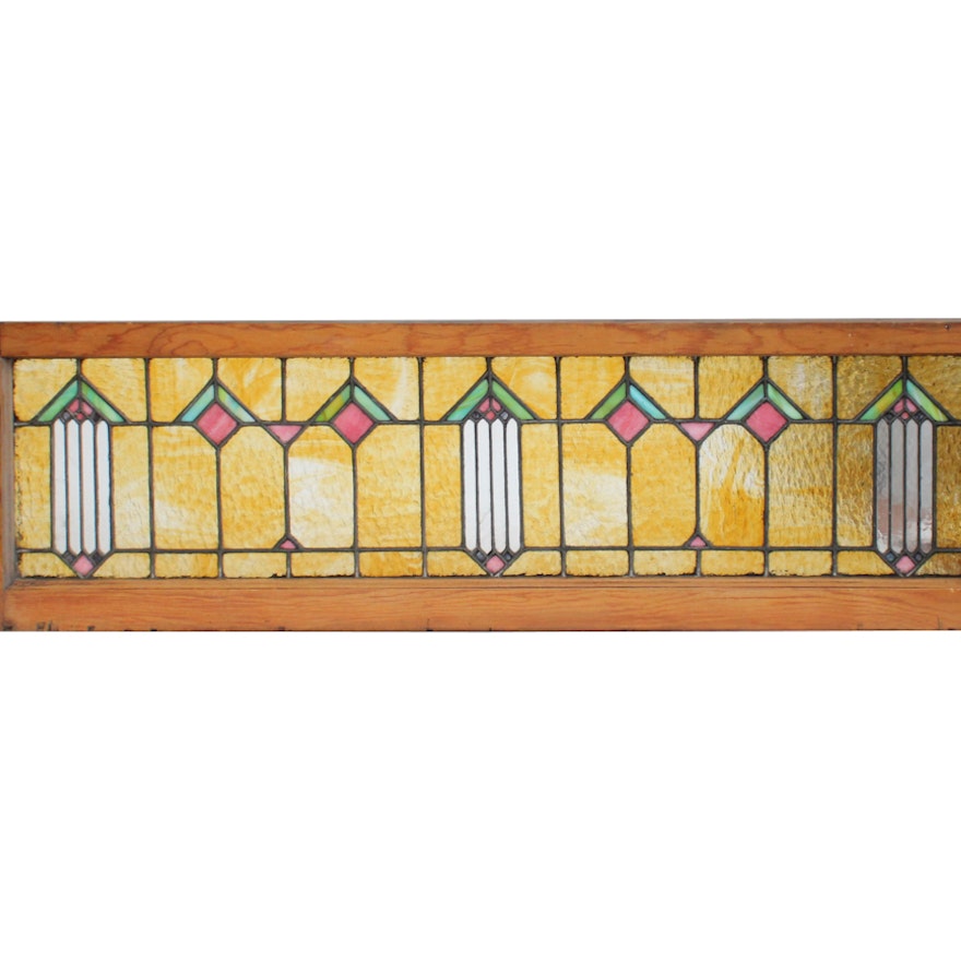 Art Deco Stained Glass Window