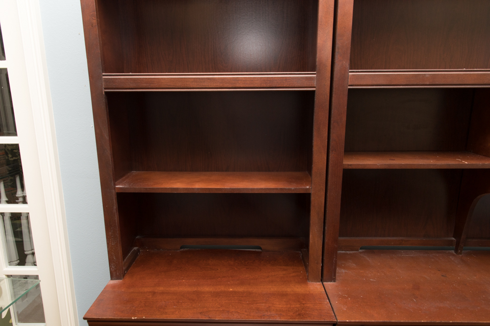 Office Desk and Chest of Drawers with Bookcases by Broyhill