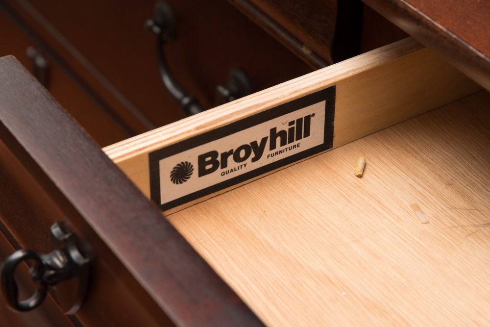 Office Desk and Chest of Drawers with Bookcases by Broyhill