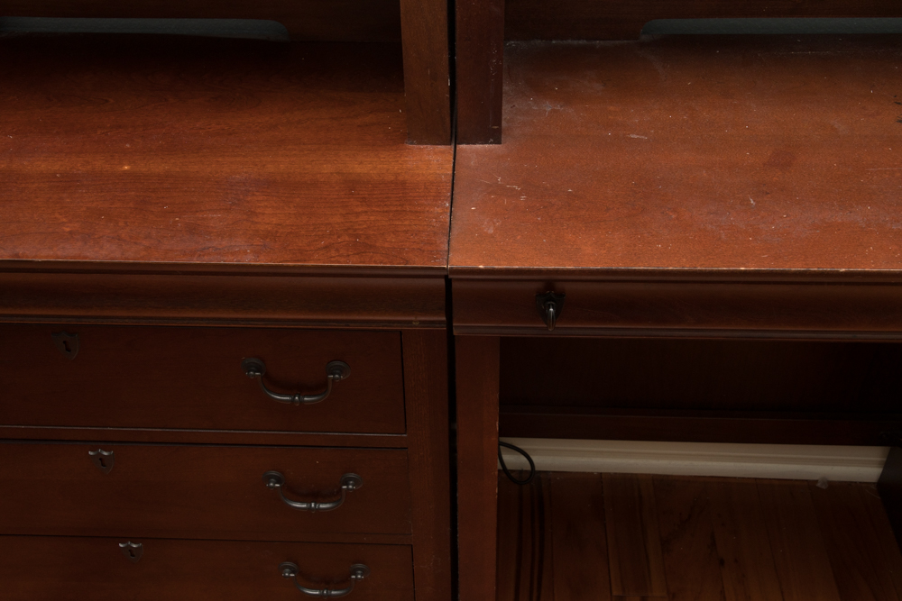 Office Desk and Chest of Drawers with Bookcases by Broyhill