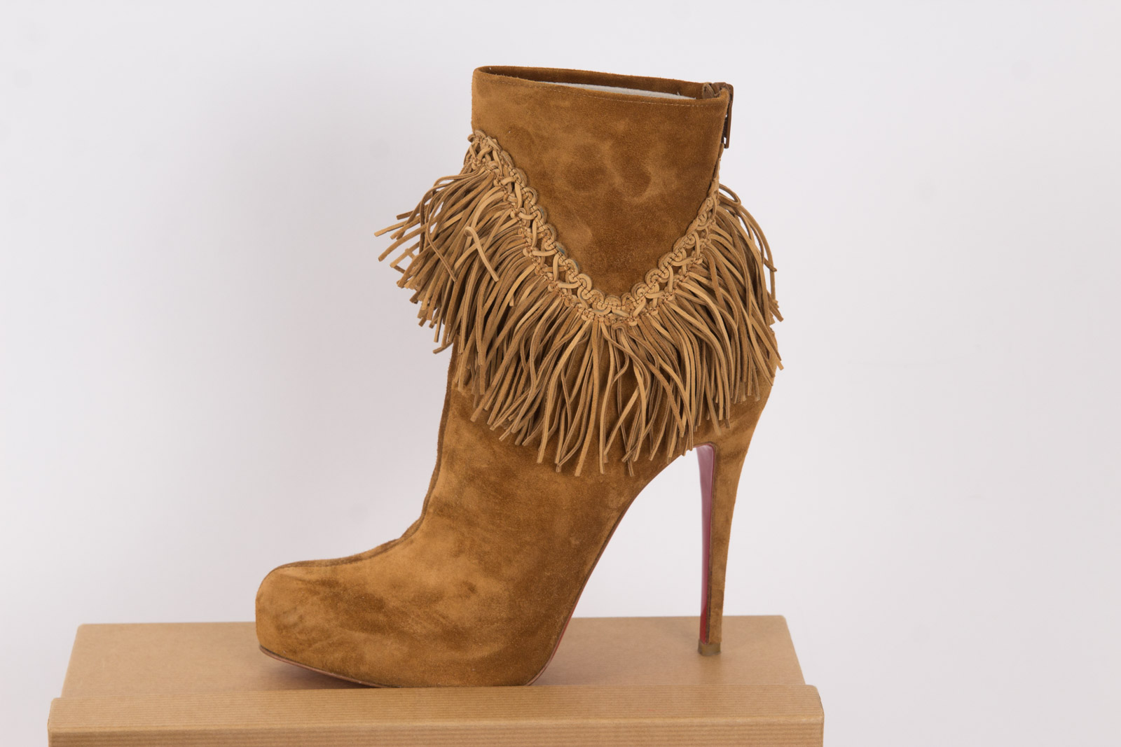 Christian Louboutin Suede Royal Ankle Boots