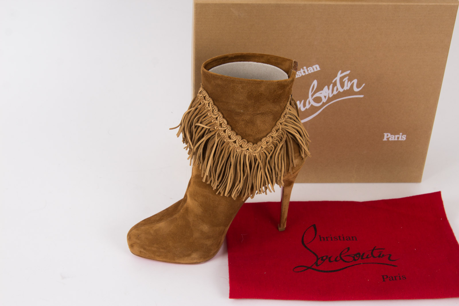 Christian Louboutin Suede Royal Ankle Boots
