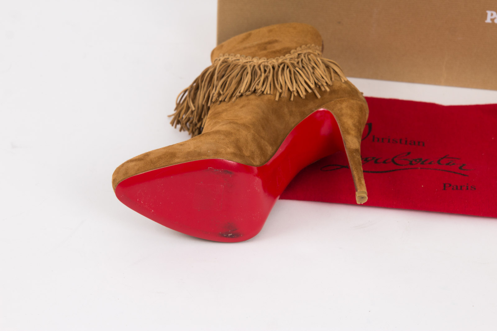 Christian Louboutin Suede Royal Ankle Boots